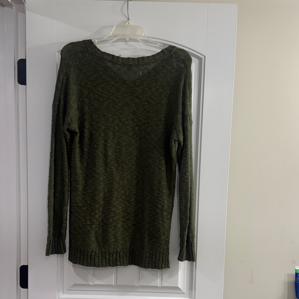 Charlotte Russe Olive Green Women's Sweater - Picture 2 of 5